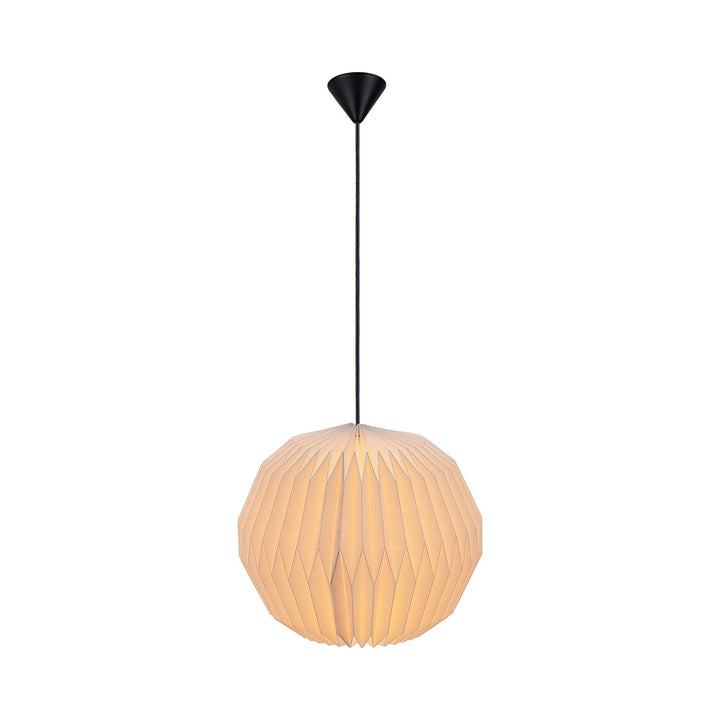 Lampada da soffitto in carta Belloy con paralume facile da montare