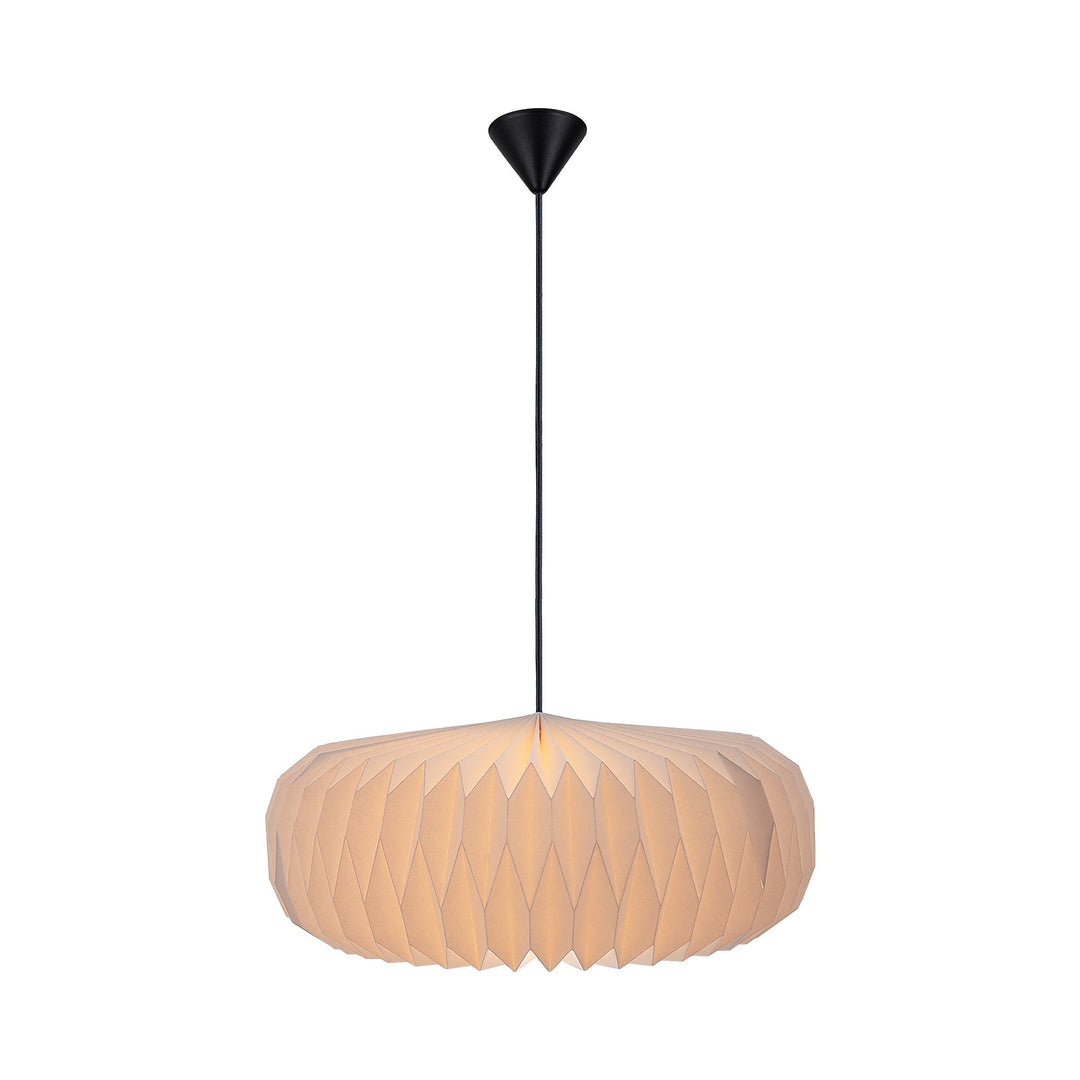 Lampada da soffitto in carta Belloy con paralume facile da montare