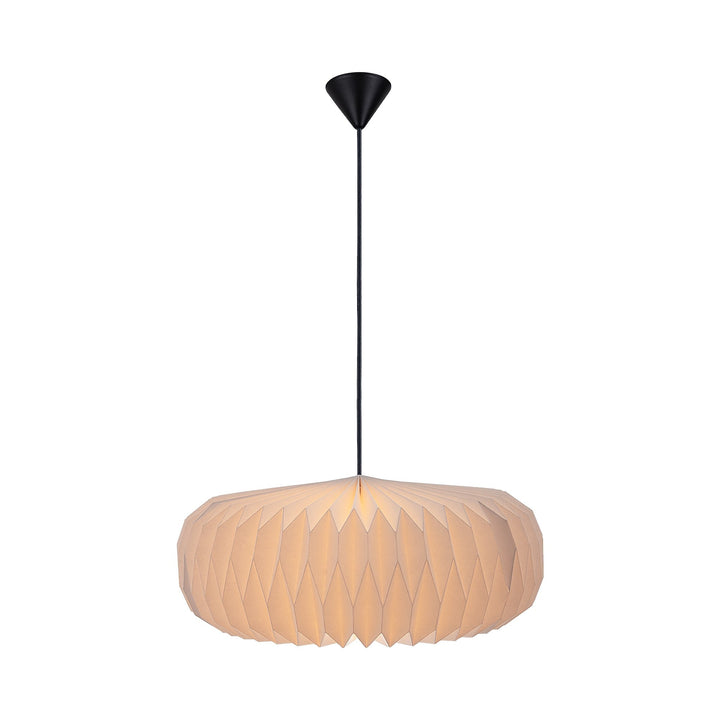 Lampada da soffitto in carta Belloy con paralume facile da montare