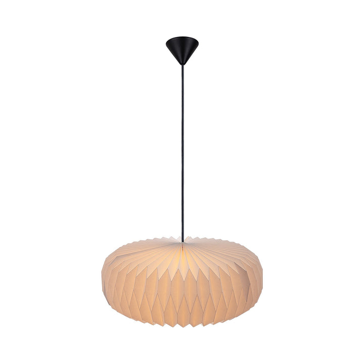 Lampada da soffitto in carta Belloy con paralume facile da montare