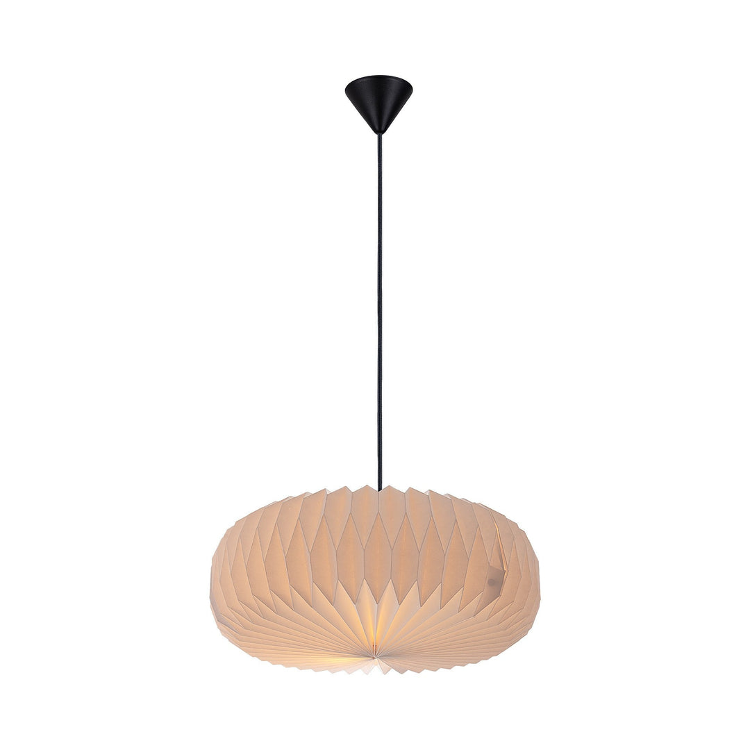 Lampada da soffitto in carta Belloy con paralume facile da montare