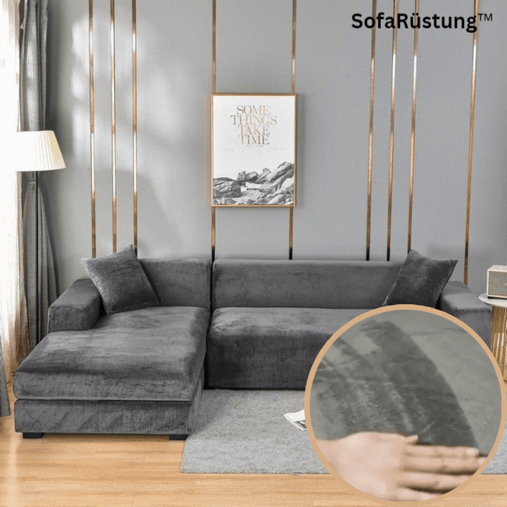SofaRüstung™ Copertura elastica in velluto per divano