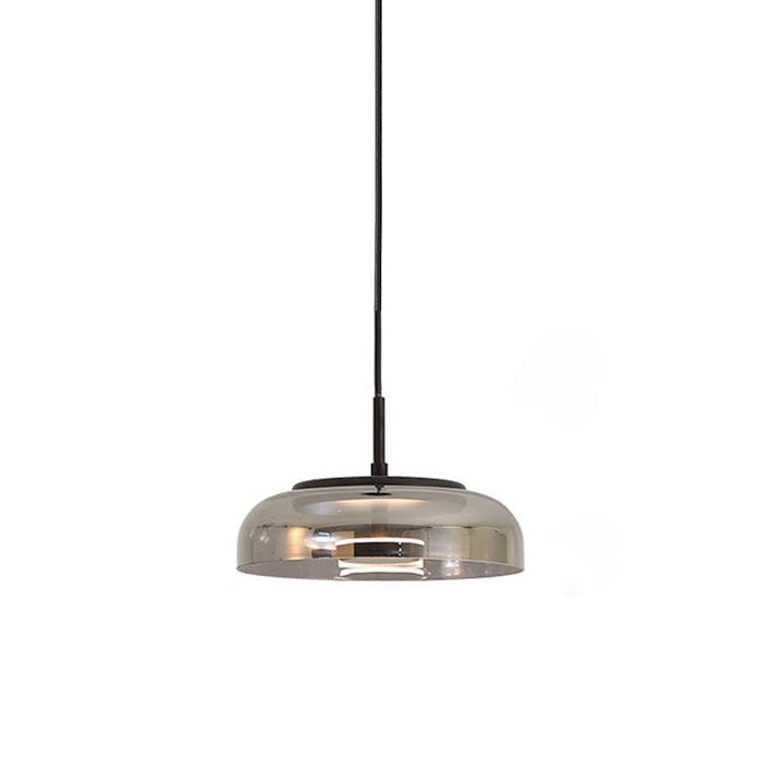 Solara: Lampadario in ottone e vetro con LED integrato – per sala da pranzo e soggiorno
