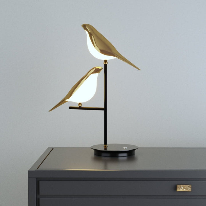 BirdLume: Elegante lampada da comodino LED a forma di uccello – Lampada da scrivania a risparmio energetico