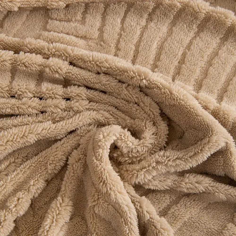 Blattlinie: Copridivano in microfibra con motivo a zigzag e antiscivolo – per soggiorno e divano