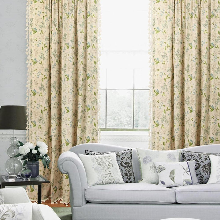 BlumenHauch: Tenda in stile Boho con motivo floreale – decorativa e funzionale per soggiorno e sala da pranzo
