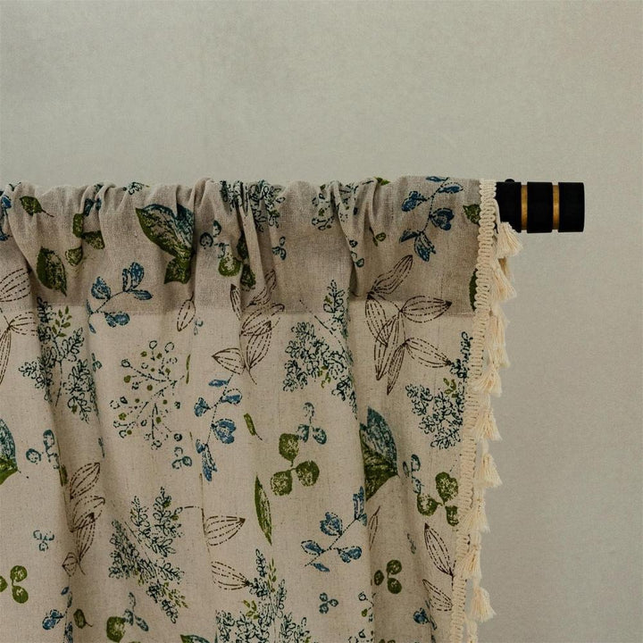 BlumenHauch: Tenda in stile Boho con motivo floreale – decorativa e funzionale per soggiorno e sala da pranzo