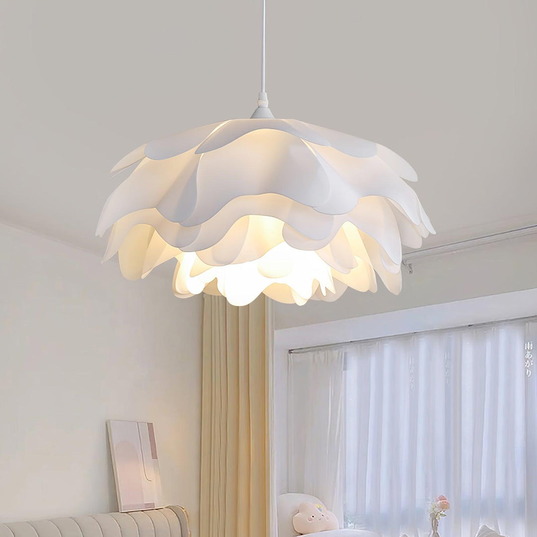 BlütenGlanz: Lampada a sospensione a forma di fiori – Elegante lampada da appendere per sala da pranzo e soggiorno