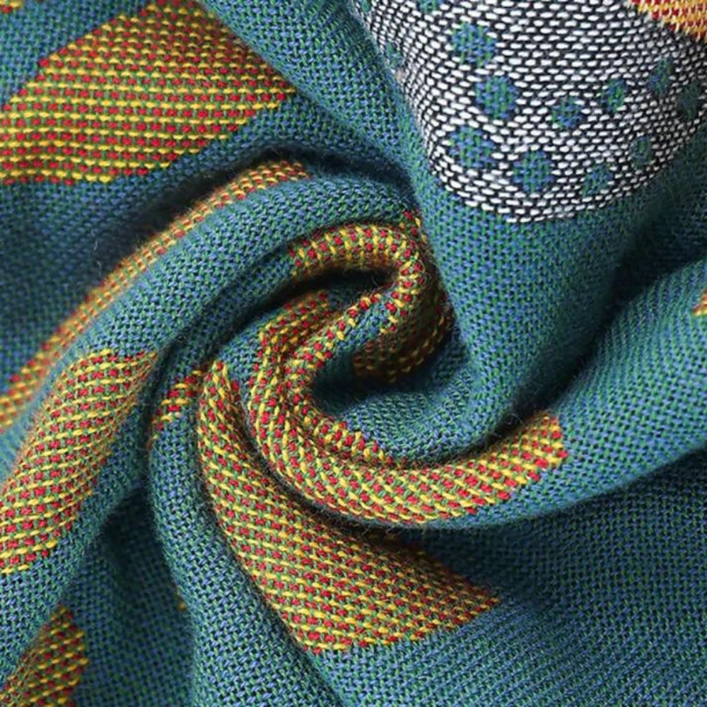 BlütenVogel: Fodera per cuscino in cotone in stile Boho con motivi floreali e di uccelli (set da 2)