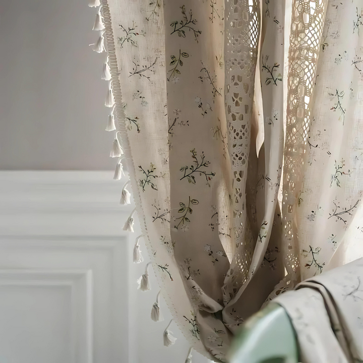 BohoPatch: Tendaggi in design patchwork di pizzo – decorativi e filtranti per la luce per ambienti romantici