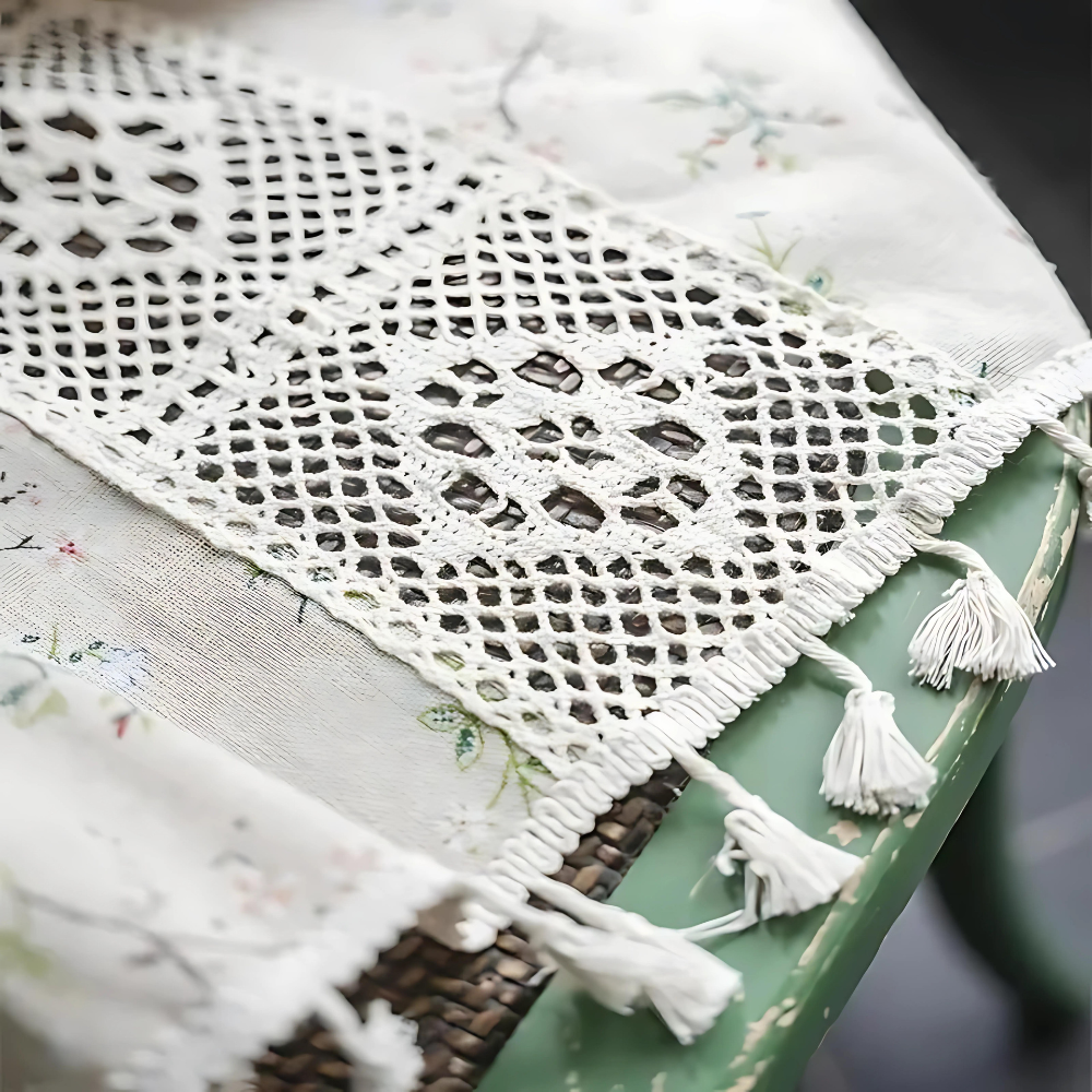 BohoPatch: Tendaggi in design patchwork di pizzo – decorativi e filtranti per la luce per ambienti romantici