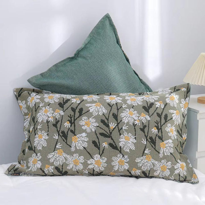 BohoVogel: Fodera per cuscino con motivo floreale e uccelli – decorativa e durevole per accenti d&