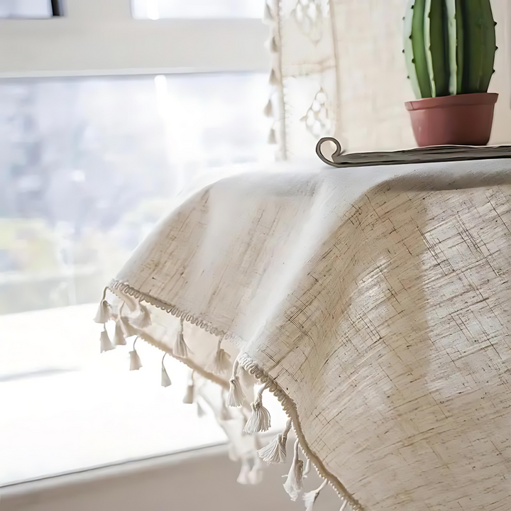 BohoWebart: Tendaggi con motivi geometrici – rustici ed eleganti per la camera da letto