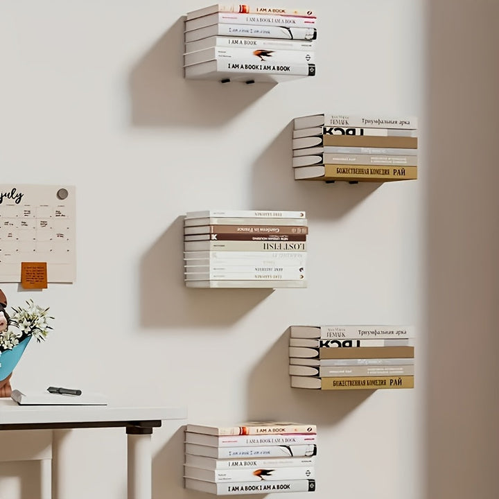 BücherStahl: Mensole da parete in metallo – stabili, salvaspazio e sospese per soggiorno e camera da letto