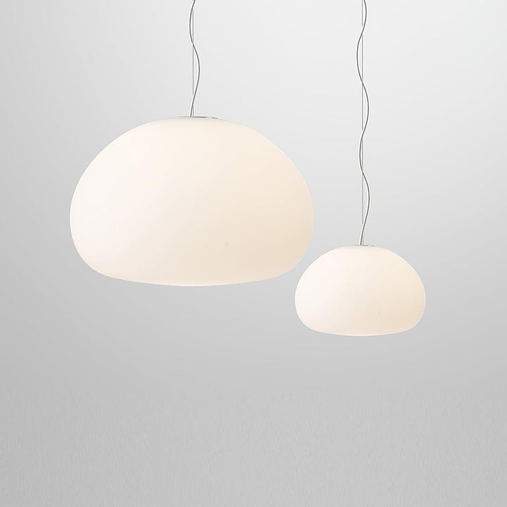 Bunelle: Lampada a sospensione in vetro e metallo a forma di panino – per ambienti accoglienti