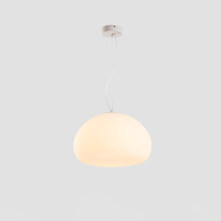 Bunelle: Lampada a sospensione in vetro e metallo a forma di panino – per ambienti accoglienti