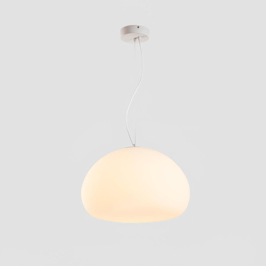 Bunelle: Lampada a sospensione in vetro e metallo a forma di panino – per ambienti accoglienti