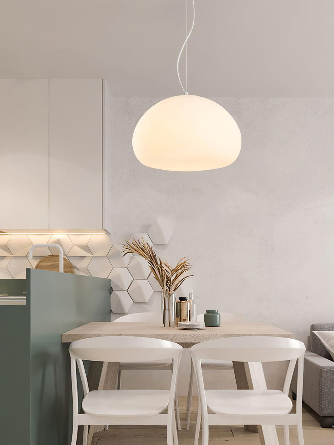 Bunelle: Lampada a sospensione in vetro e metallo a forma di panino – per ambienti accoglienti