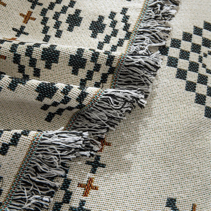BuntWeb: Rivestimento per divano in design Boho con struttura tessuta e qualità facile da pulire – per divano e soggiorno