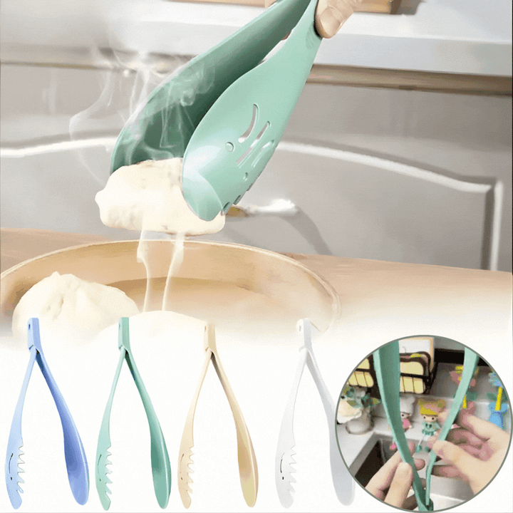 Pinza da cucina 3-in-1 | Utensile multifunzionale per cucinare e servire | Resistente al calore &amp; Leggera | Pinza Pratica