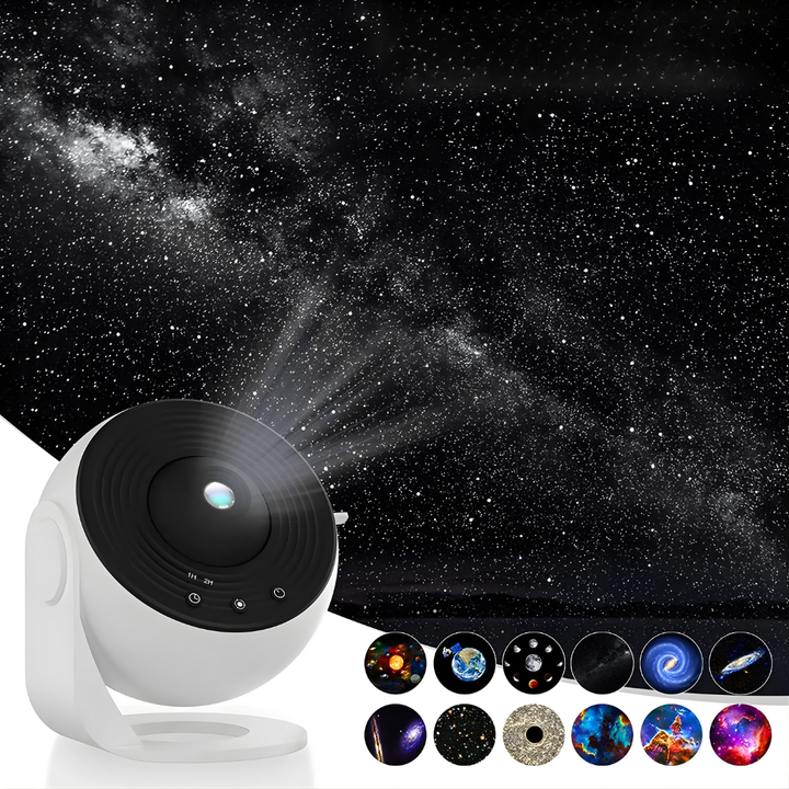 GalaxieLicht™ Proiettore di cielo stellato | Planetario LED 360° | Modalità musica, Bluetooth e telecomando