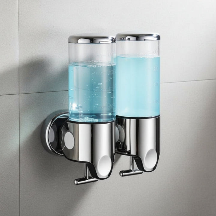 SOAPFORT – Dispenser di sapone da parete di alta qualità con design elegante in acciaio inossidabile