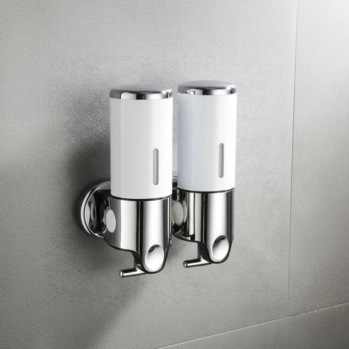SOAPFORT – Dispenser di sapone da parete di alta qualità con design elegante in acciaio inossidabile