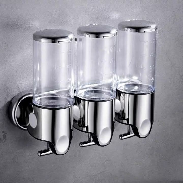 SOAPFORT – Dispenser di sapone da parete di alta qualità con design elegante in acciaio inossidabile