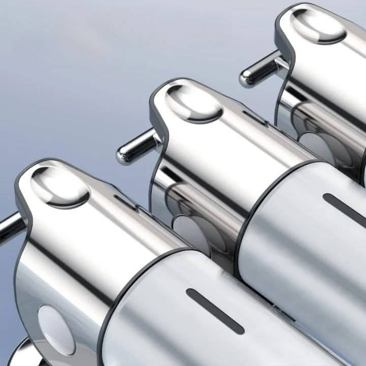 SOAPFORT – Dispenser di sapone da parete di alta qualità con design elegante in acciaio inossidabile