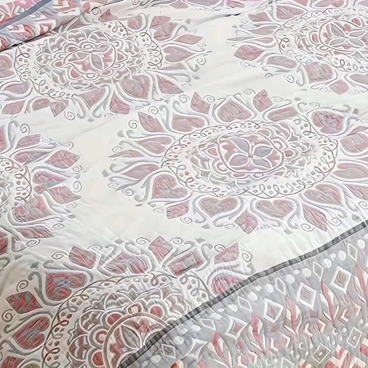 CalidaBloom: Coperte in cotone dallo stile floreale con qualità in mussola traspirante e leggerezza avvolgente – per divano e letto