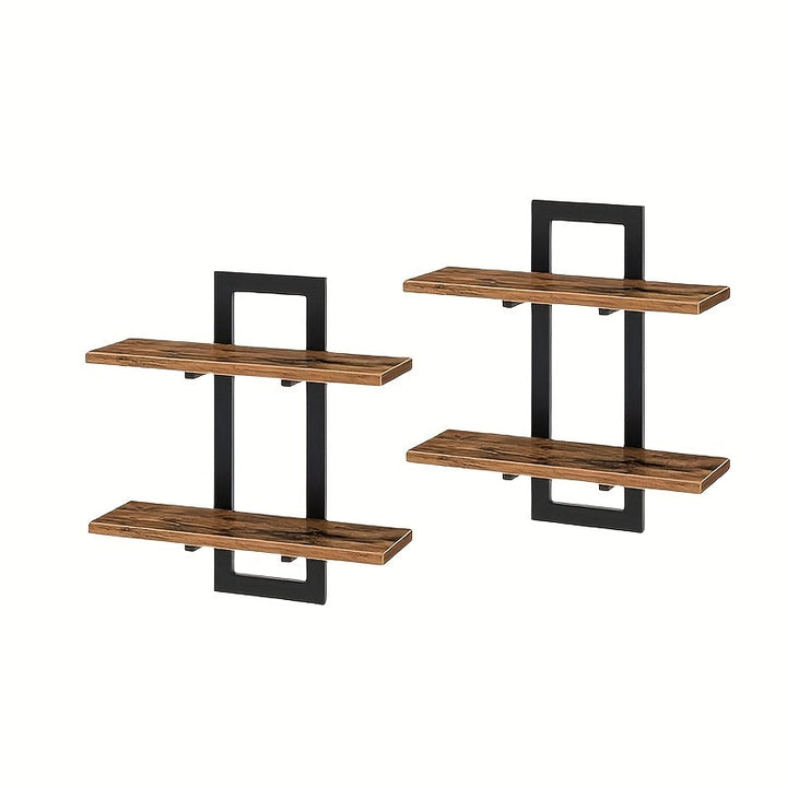 CasaBraun: Mensole decorative da parete – robuste, salvaspazio e sospese in design rustico in legno per soggiorno e bagno