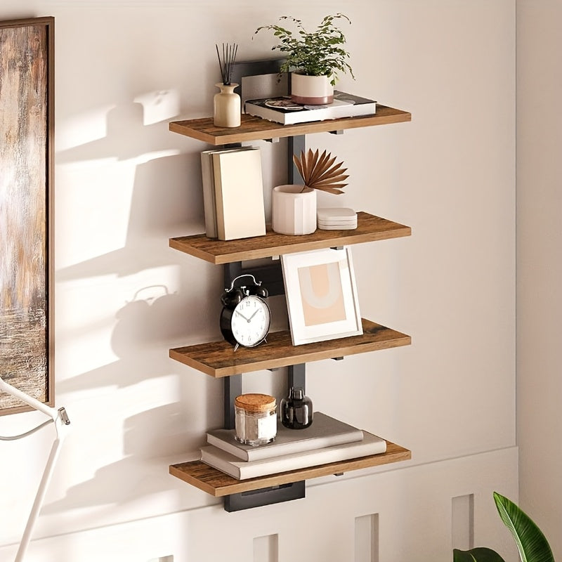 CasaBraun: Mensole decorative da parete – robuste, salvaspazio e sospese in design rustico in legno per soggiorno e bagno