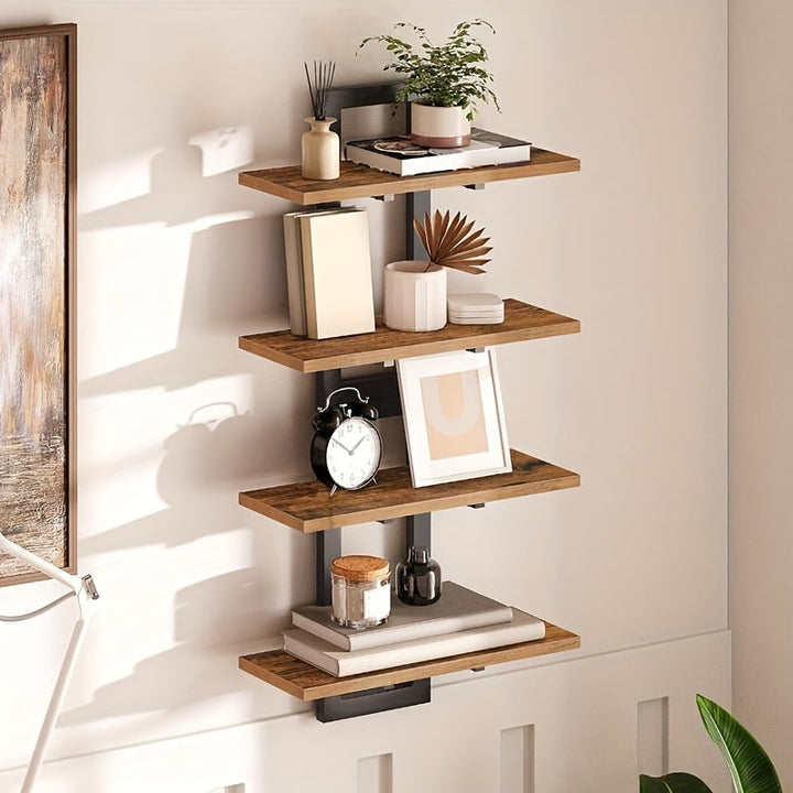 CasaBraun: Mensole decorative da parete – robuste, salvaspazio e sospese in design rustico in legno per soggiorno e bagno