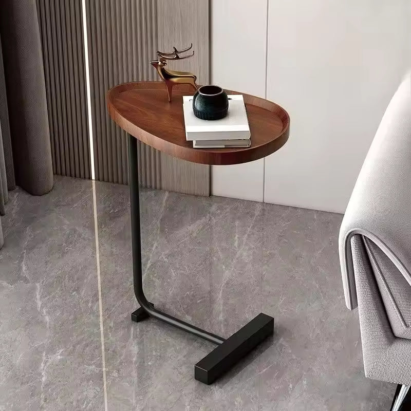 CaviraSchlau: Tavolino da salotto a forma di C con dimensioni compatte e utilizzo flessibile – per divano e letto