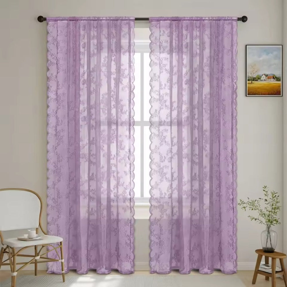 CharmSpitze: Tende in pizzo semitrasparenti – design romantico per un&