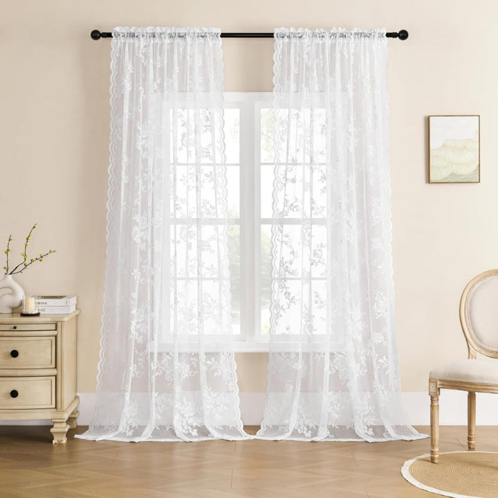 CharmSpitze: Tende in pizzo semitrasparenti – design romantico per un&