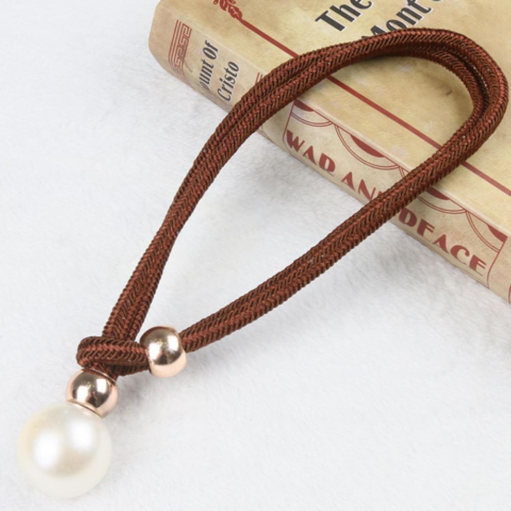 CharmePearl: Supporto per tende elegante in look perla – accessorio stiloso per soggiorno e camera da letto (2 pezzi)