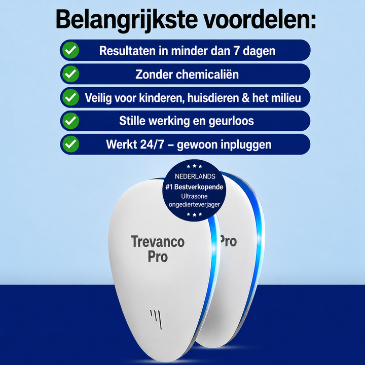 Trevanco Pro™ – Ultrasone Ongedierteverjager
