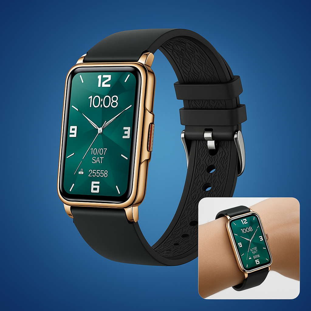 Orologio Intelligente Elegante per Stile Quotidiano | Monitoraggio della Salute - Design Durevole - Connettività Continua Tutto il Giorno