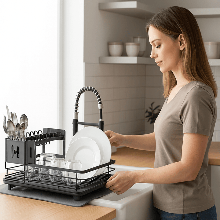 KITCHENFORM – Stendibiancheria pieghevole in acciaio inossidabile, design salvaspazio per cucine moderne