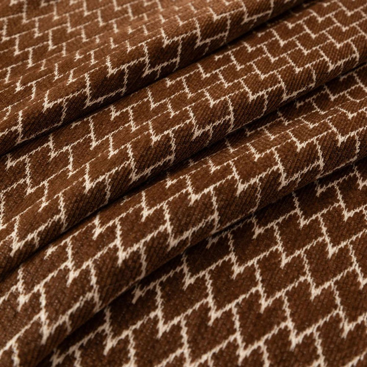 ChenilleHerz: Copridivano con motivo a zigzag e elegante decorazione con frange – per divano e poltrona