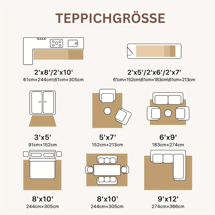ChenilleTraum: Tappeto lavabile in lavatrice con design retro, pelo leggero e motivo decorativo – ideale per sala da pranzo e ufficio