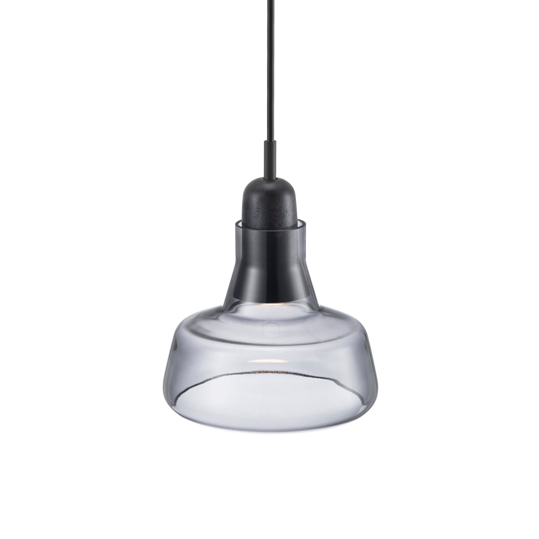 Lampada a sospensione in vetro fumé Chrystie 17