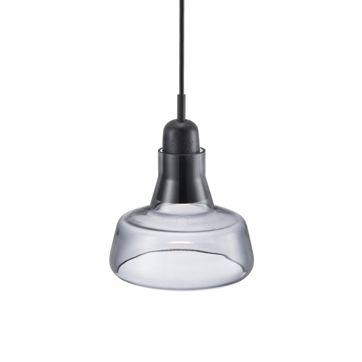 Lampada a sospensione in vetro fumé Chrystie 17