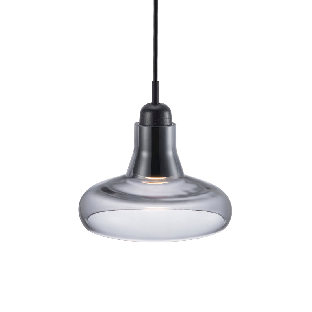 Lampada a sospensione in vetro fumé Chrystie 20