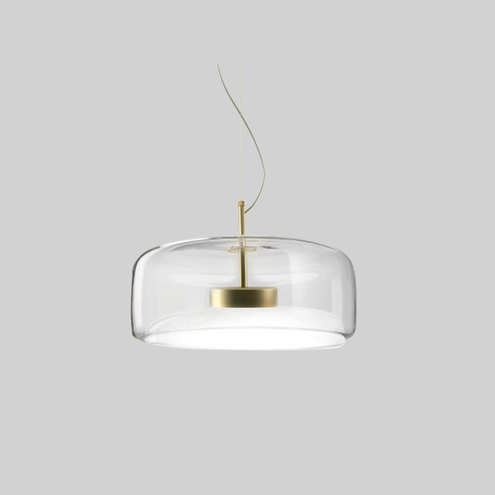 Clareva: Moderna lampada a sospensione LED in vetro – per soggiorno e camera da letto