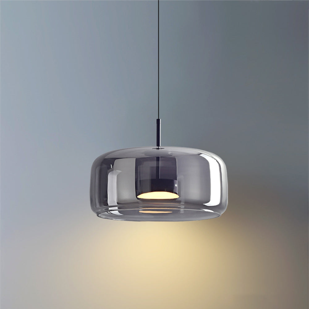 Clareva: Moderna lampada a sospensione LED in vetro – per soggiorno e camera da letto