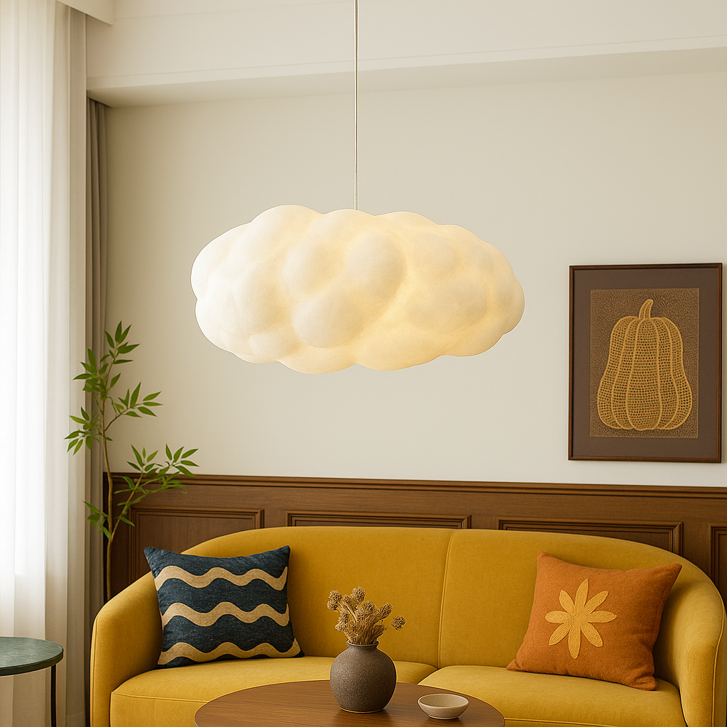 Cloudara: Lampada a sospensione LED Design – elegante lampada a forma di nuvola per soggiorno e sala da pranzo