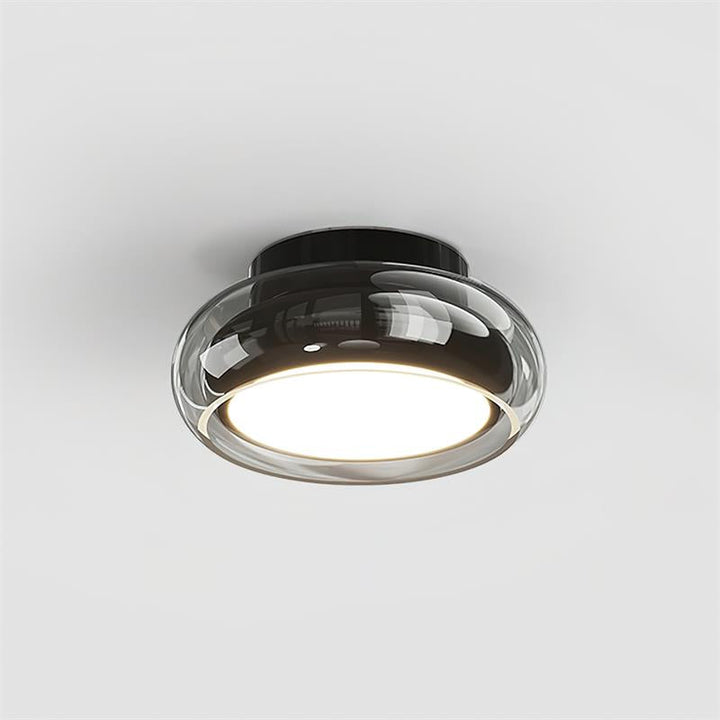 Cognora: Lampada da soffitto LED in vetro retro – Lampada da soffitto elegante per soggiorno e camera da letto