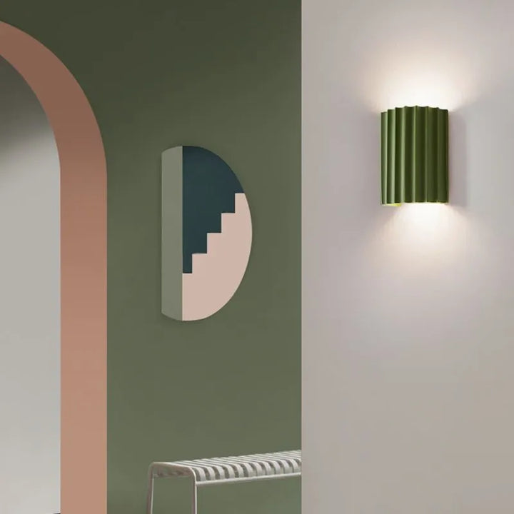 ColoraGlow: Lampada da Parete LED Rotonda – Lampada Moderna per Accenti di Colore per Camera da Letto e Cameretta